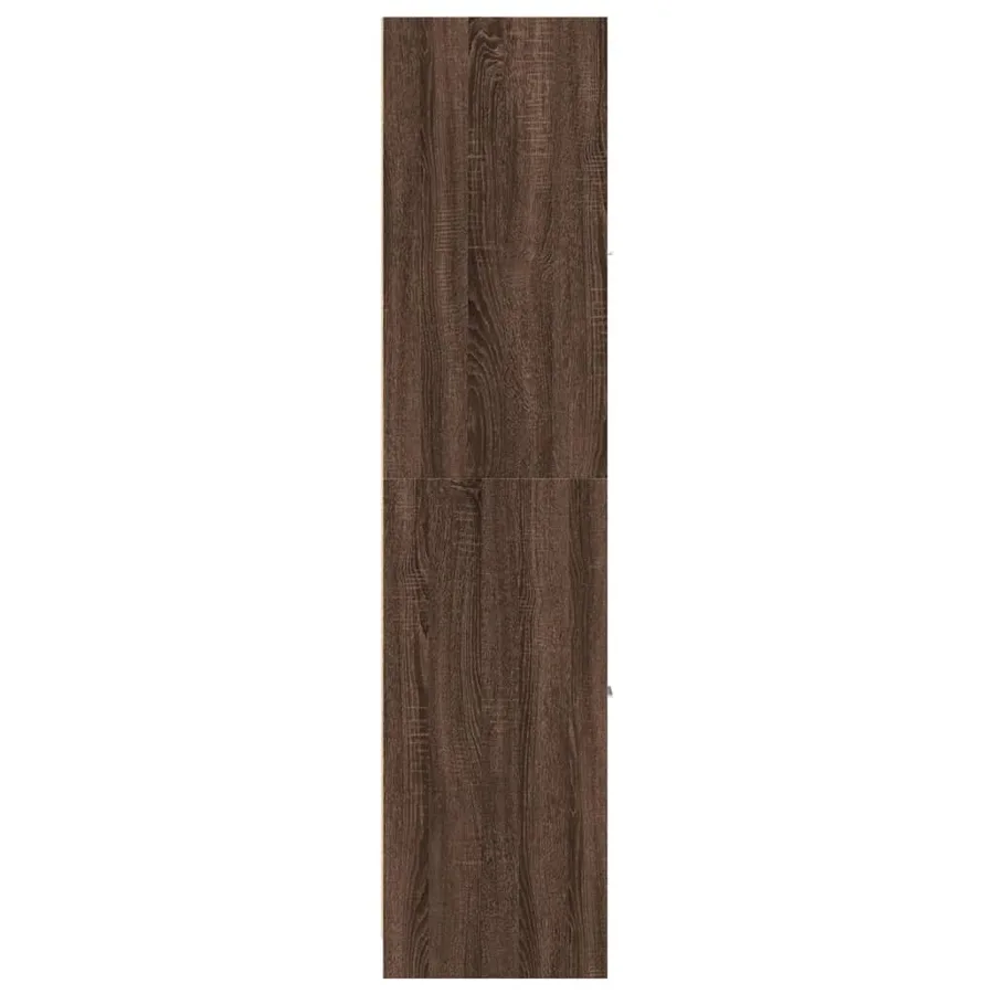 Armoire apothicaire chêne marron 30x41x174,5 cm bois ingénierie - 7