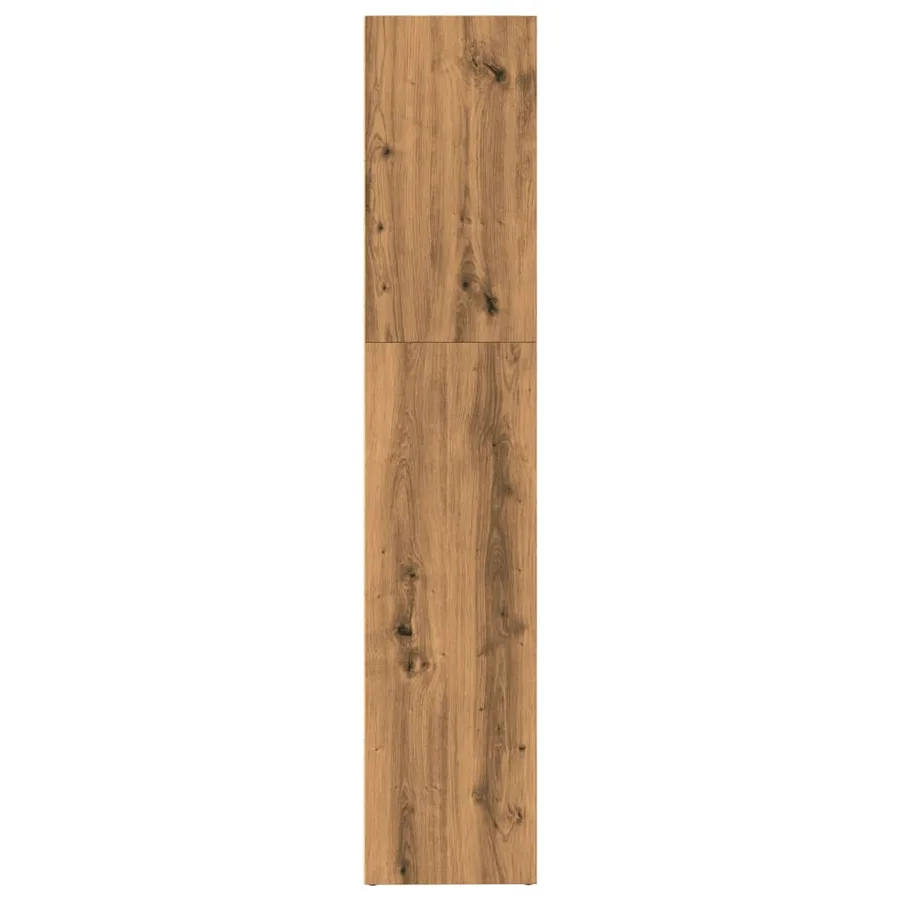Bibliothèque chêne artisanal 80x30x152 cm bois d'ingénierie - 6