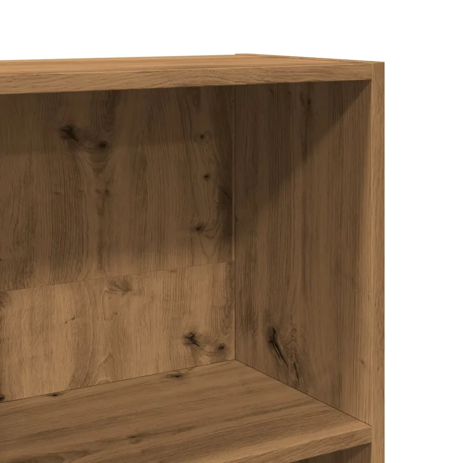 Bibliothèque chêne artisanal 80x30x152 cm bois d'ingénierie - 7