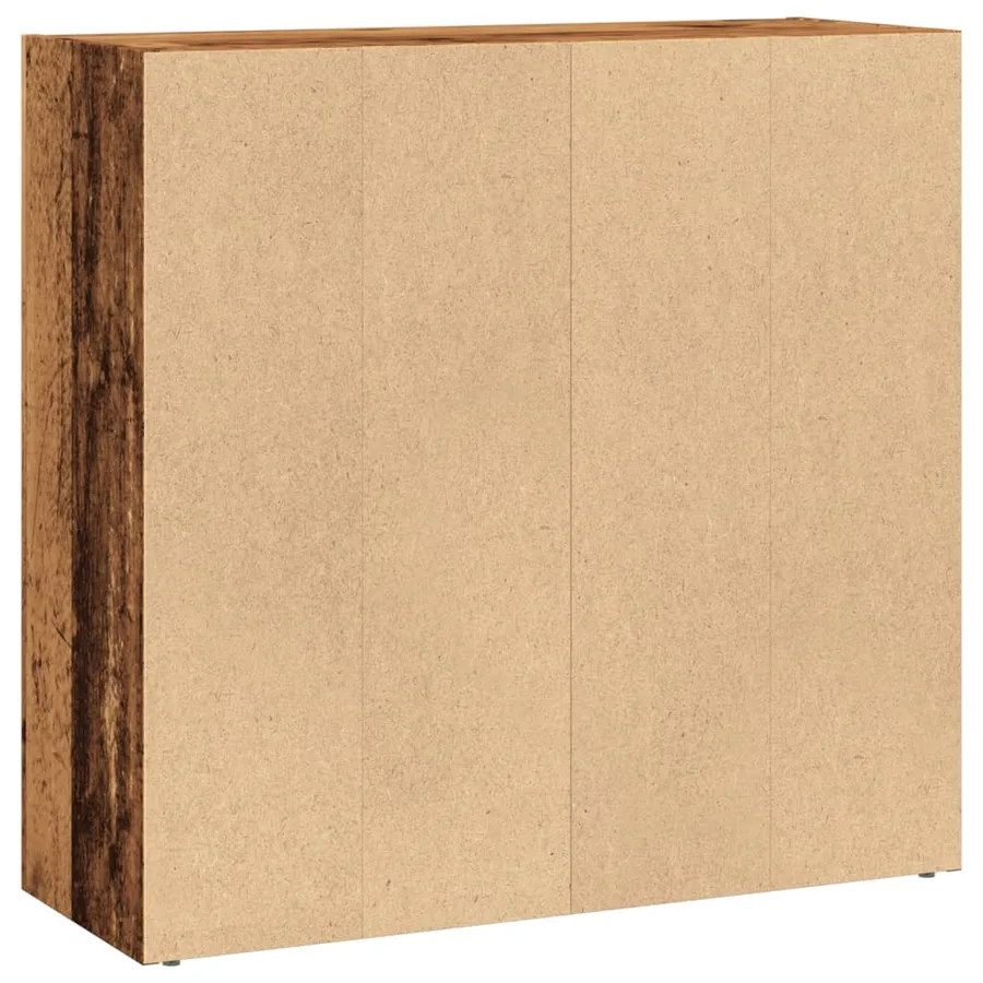 Bibliothèque vieux bois 80x30x77 cm bois d'ingénierie - 5