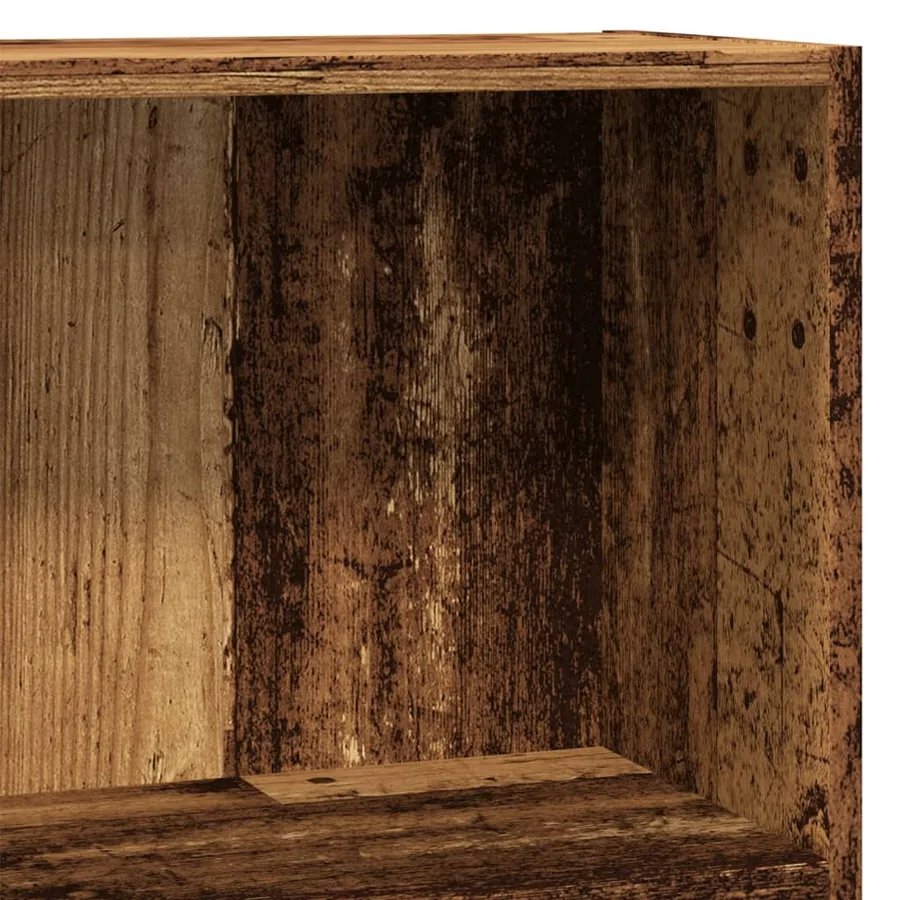 Bibliothèque vieux bois 80x30x77 cm bois d'ingénierie - 7