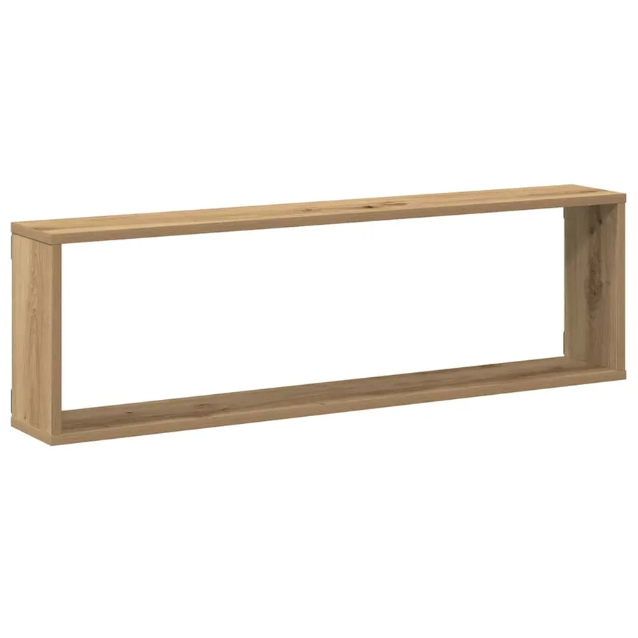 Étagères cube murales 4 pcs chêne artisanal 100x15x30 cm - 4