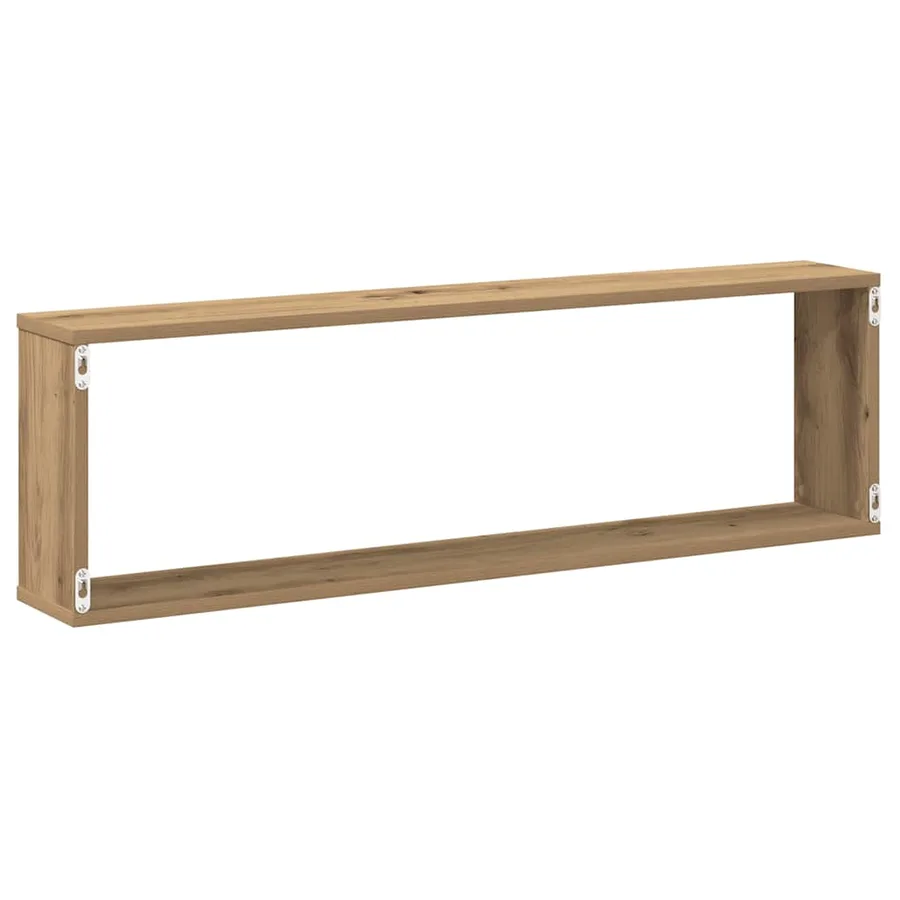 Étagères cube murales 4 pcs chêne artisanal 100x15x30 cm - 7