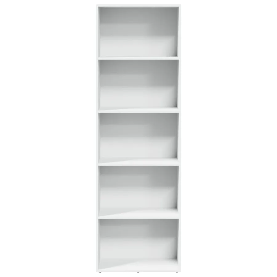 Bibliothèque blanc 60x30x189 cm bois d'ingénierie - 4