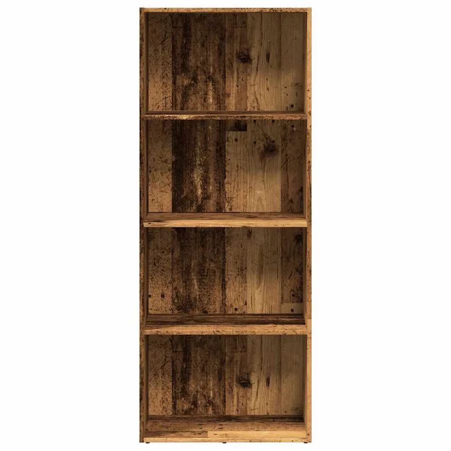 Bibliothèque vieux bois 60x30x152 cm bois d'ingénierie - 4