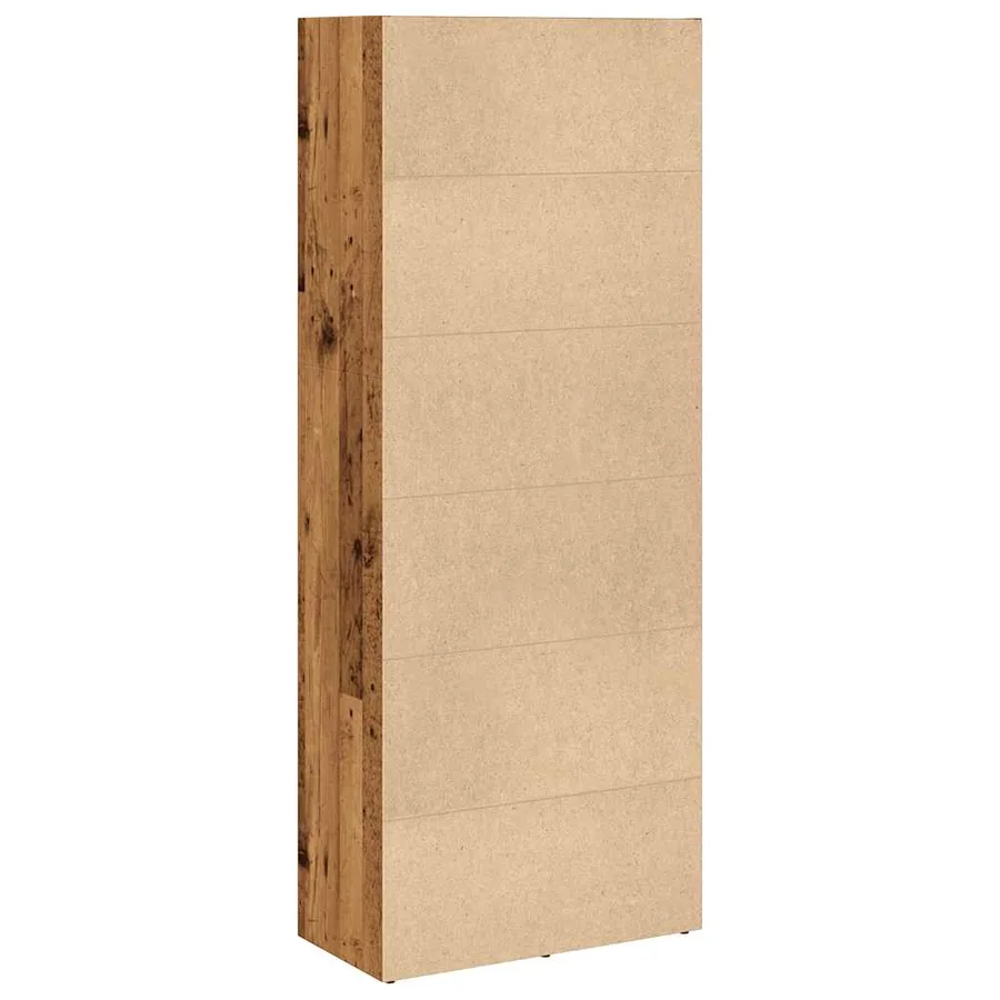 Bibliothèque vieux bois 60x30x152 cm bois d'ingénierie - 5