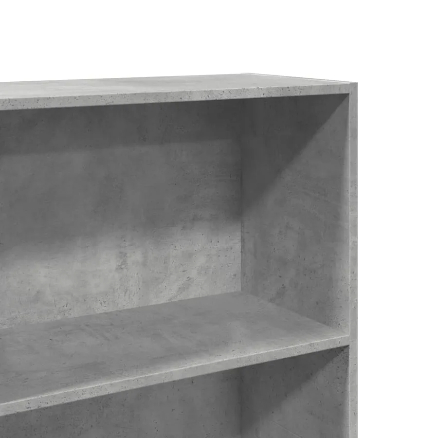 Bibliothèque gris béton 60x30x189 cm bois d'ingénierie - 7