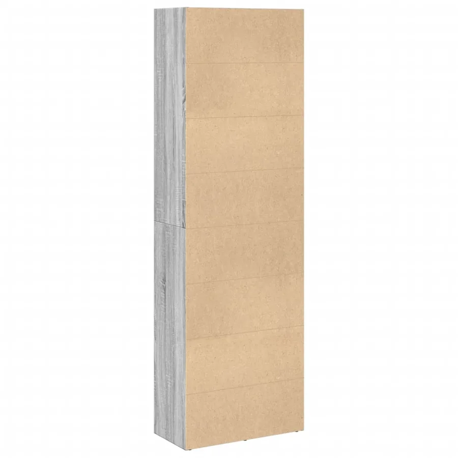 Bibliothèque sonoma gris 60x30x189 cm bois d'ingénierie - 5