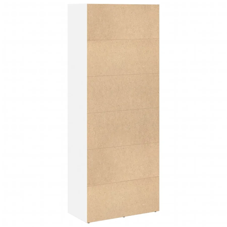 Bibliothèque blanc 60x30x152 cm bois d'ingénierie - 6