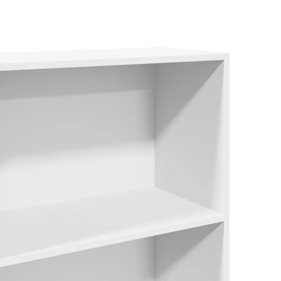 Bibliothèque blanc 60x30x152 cm bois d'ingénierie - 7