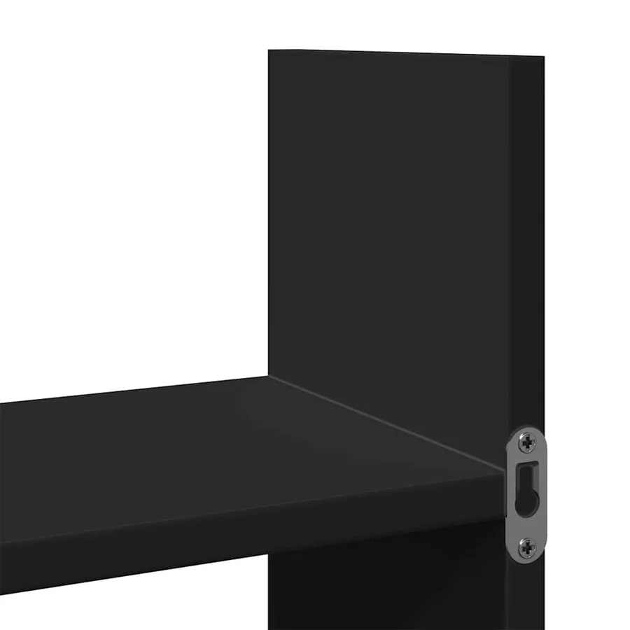 Armoire murale 100x18x40 cm noir bois d'ingénierie - 7