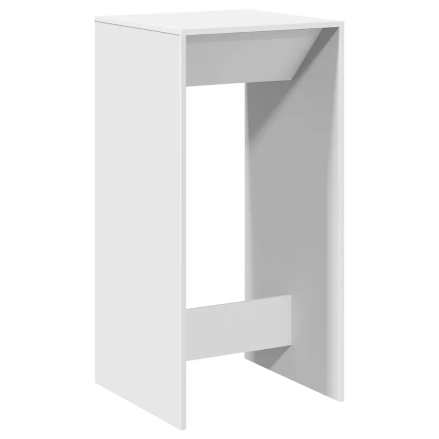 Table de bar blanc 51x50x103,5 cm bois d'ingénierie - 2