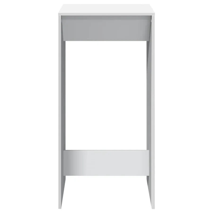 Table de bar blanc 51x50x103,5 cm bois d'ingénierie - 4