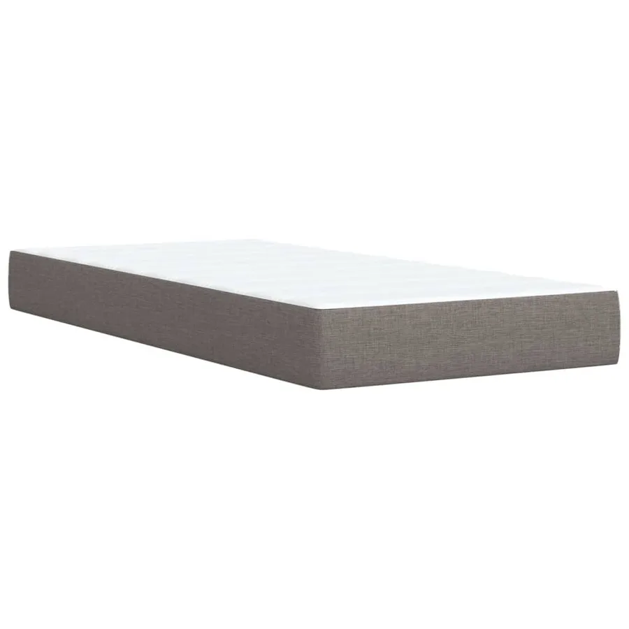 Sommier à lattes de lit avec matelas Taupe 90x190 cm Tissu - 10