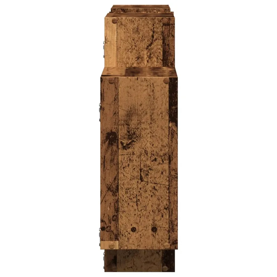 Étagère murale vieux bois 159x18x65 cm bois d'ingénierie - 5