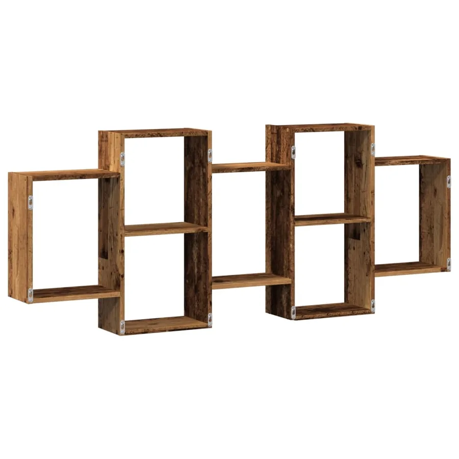 Étagère murale vieux bois 159x18x65 cm bois d'ingénierie - 6