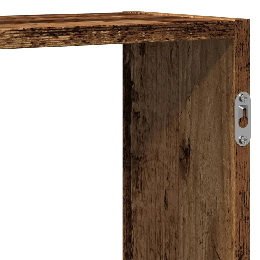 Étagère murale vieux bois 159x18x65 cm bois d'ingénierie - 8