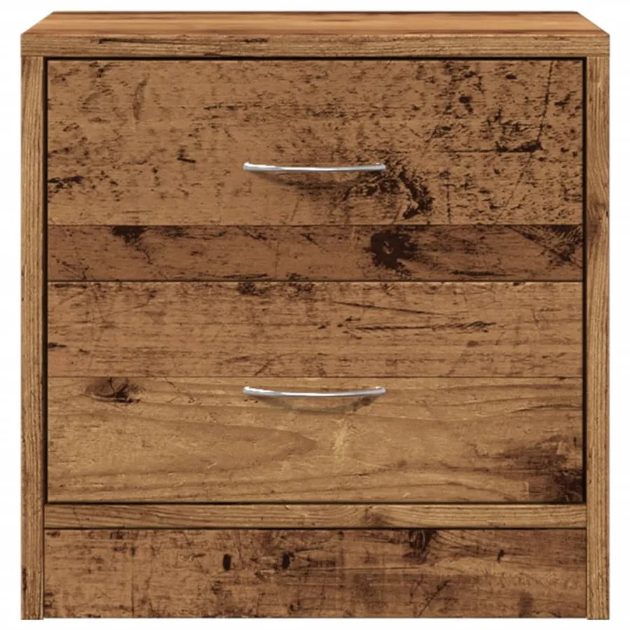 Tables de chevet 2 pcs vieux bois 40x30x40 cm bois d'ingénierie - 4