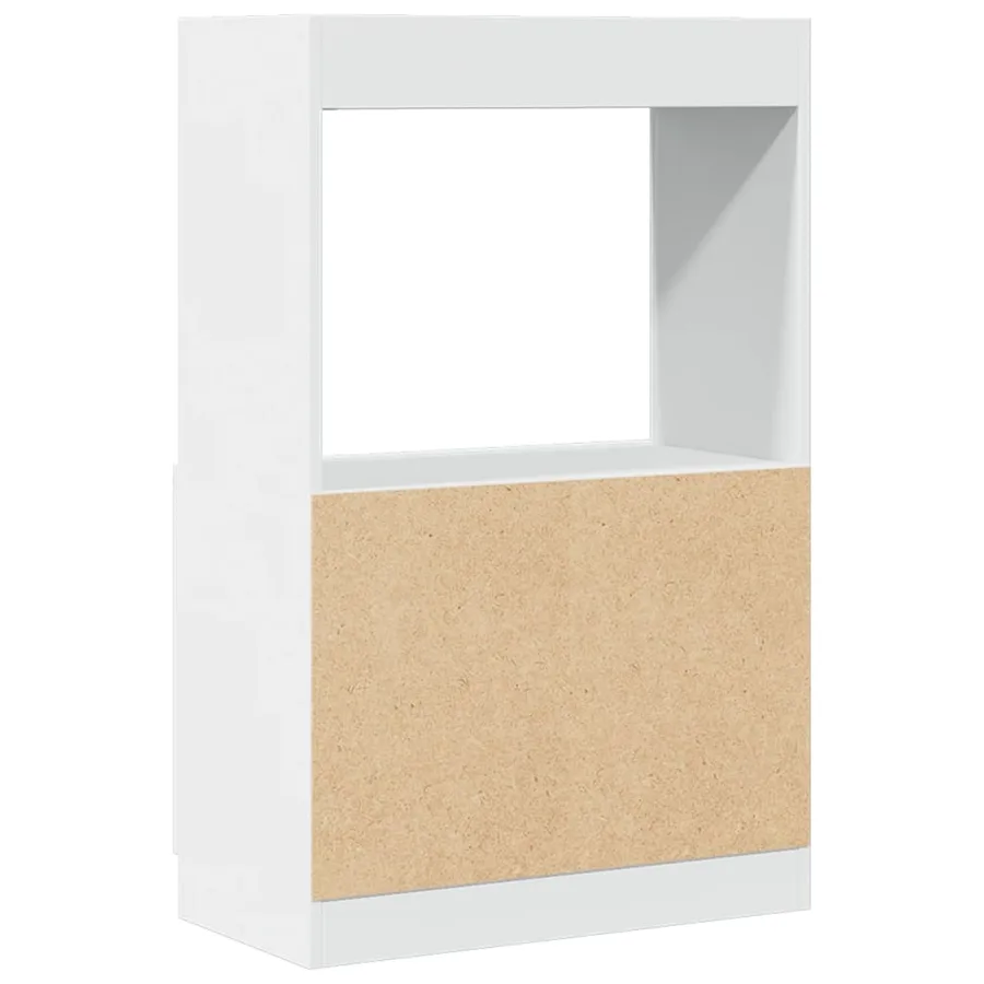 Buffet haut blanc 63x33x100 cm bois d'ingénierie - 7