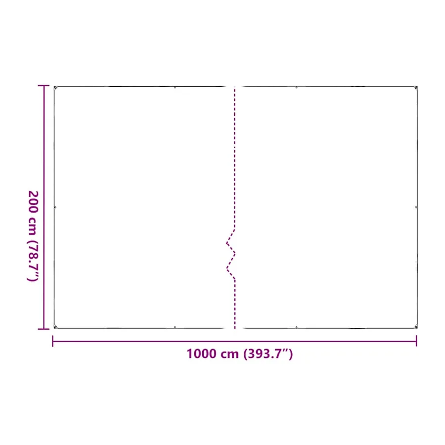 Housse de protection plantes avec œillets 2x10 m polyéthylène - 10