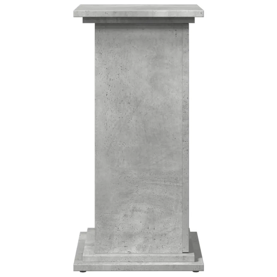 Piédestal avec rangement gris béton 31x30x60 cm bois ingénierie - 7