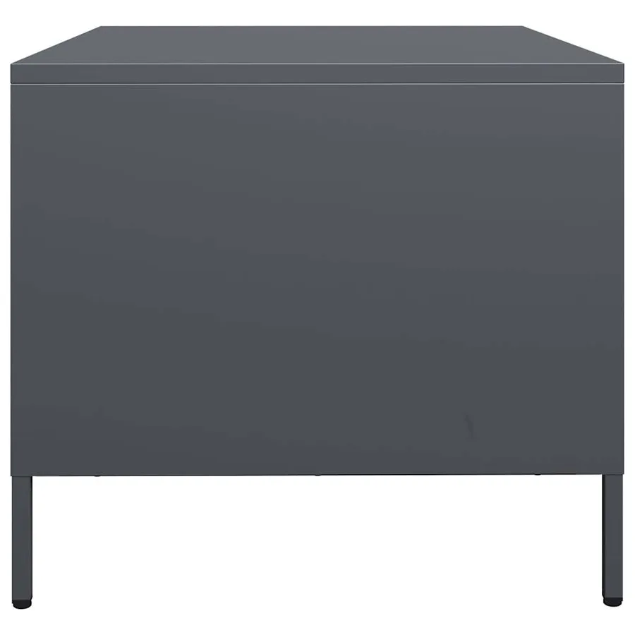 Table basse anthracite 101,5x50x43,5 cm acier laminé à froid - 6