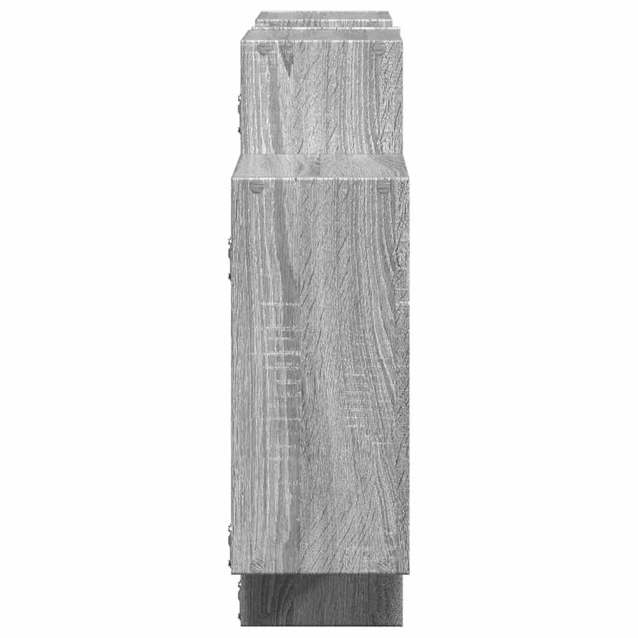 Étagère murale sonoma gris 159x18x65 cm bois d'ingénierie - 5
