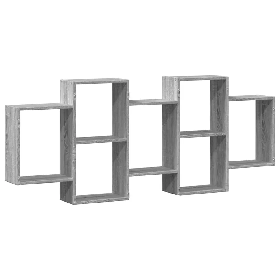 Étagère murale sonoma gris 159x18x65 cm bois d'ingénierie - 6