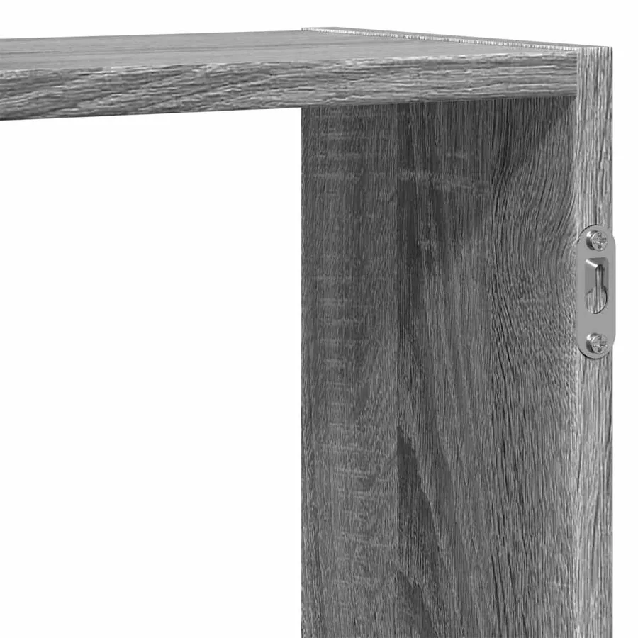 Étagère murale sonoma gris 159x18x65 cm bois d'ingénierie - 8