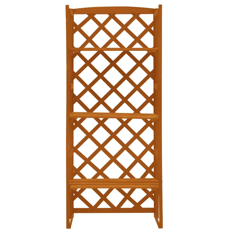 Support de plantes et treillis Orange 60x30x140cm Bois de sapin - 2