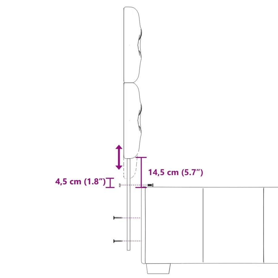 Sommier à lattes de lit avec matelas Crème 100x200 cm Tissu - 14