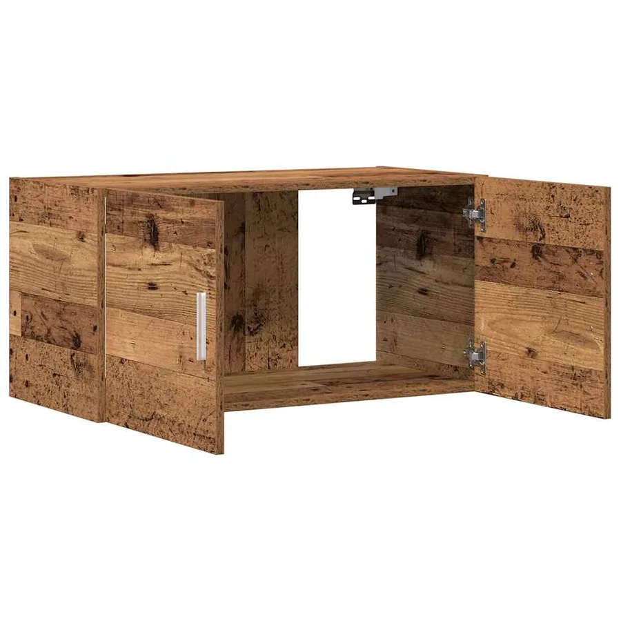 Meuble mural vieux bois 80x39x40 cm bois d'ingénierie - 5