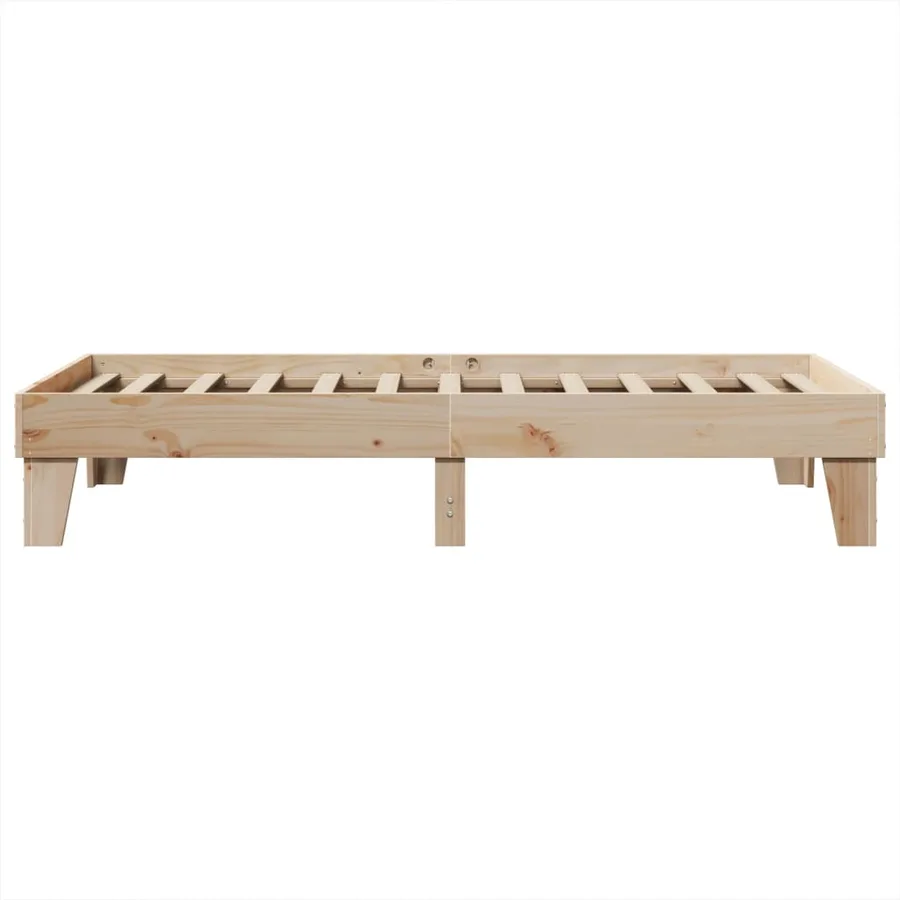Cadre de lit sans matelas 90x200 cm bois de pin massif - 5