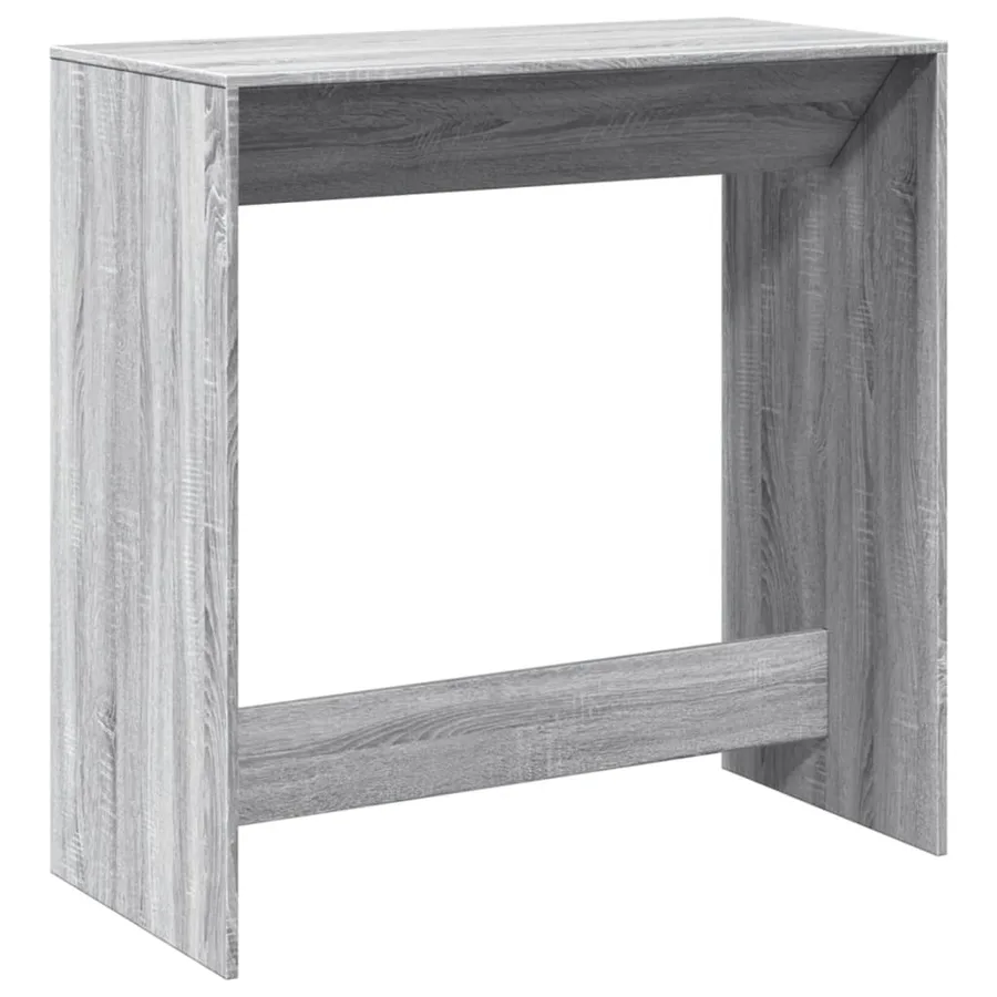 Table de bar sonoma gris 102x50x103,5 cm bois d'ingénierie - 2