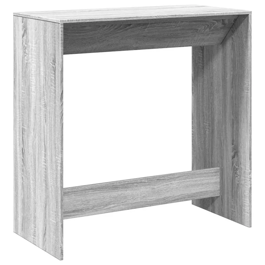 Table de bar sonoma gris 102x50x103,5 cm bois d'ingénierie - 5
