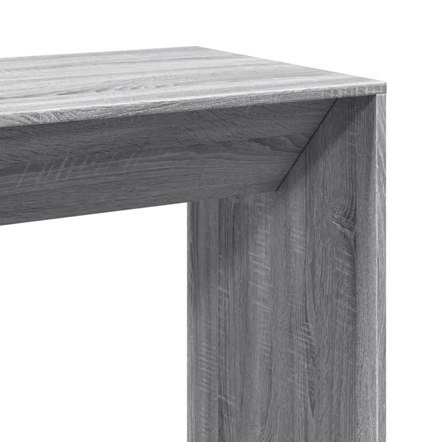Table de bar sonoma gris 102x50x103,5 cm bois d'ingénierie - 7
