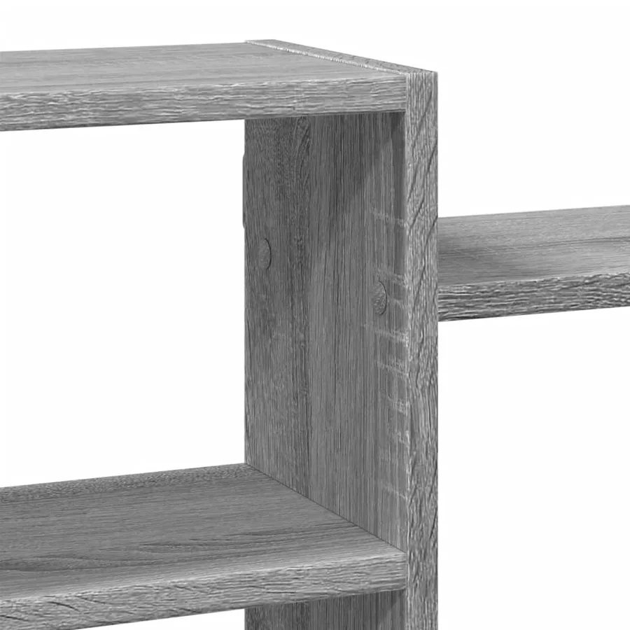 Étagère murale sonoma gris 129x18x42 cm bois ingénierie - 7