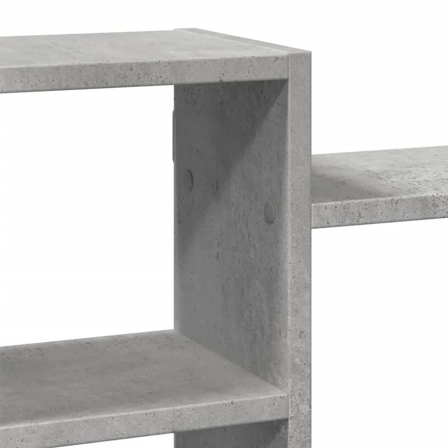 Étagère murale gris béton 129x18x42 cm bois d'ingénierie - 7