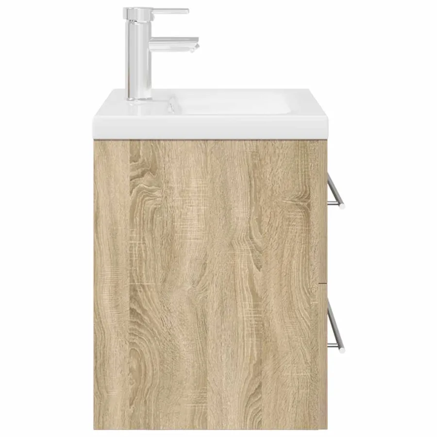 Ensemble de meubles de salle de bain 2 pcs chêne sonoma - 5