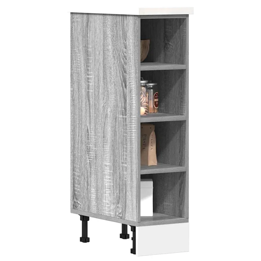 Meuble bas "Riga" Gris Sonoma 20 x 44,5 x 81,5 cm Bois d'ingénierie