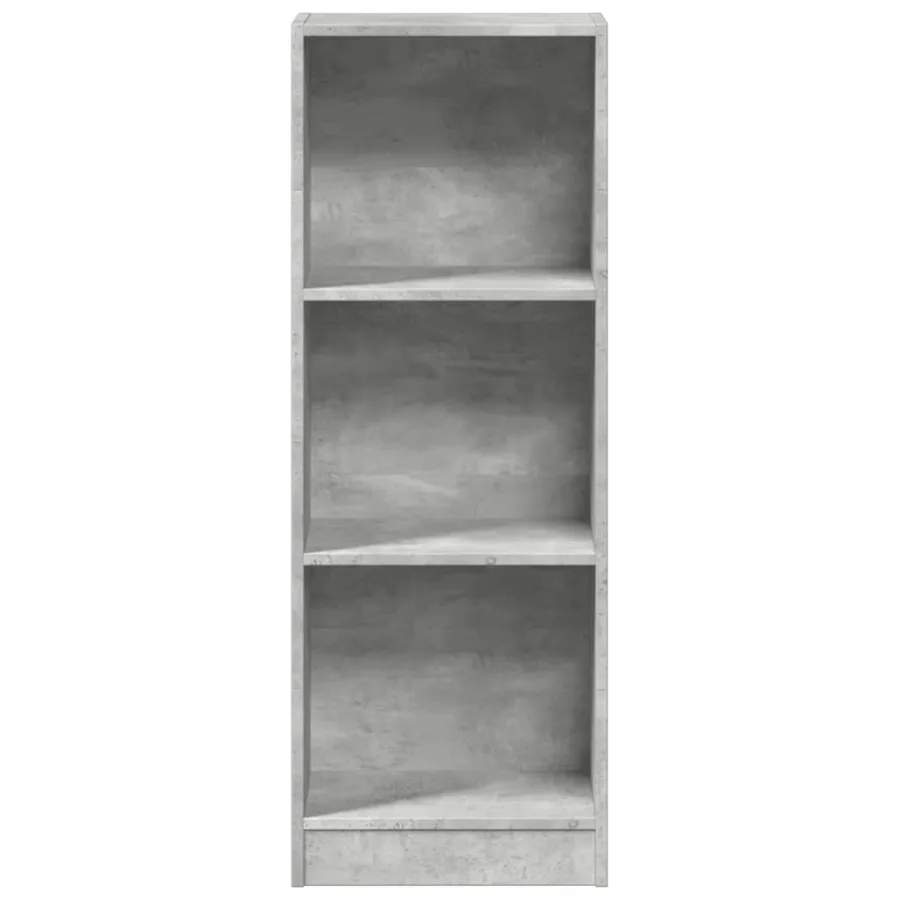 Bibliothèque gris béton 40x24x109 cm bois d'ingénierie - 4