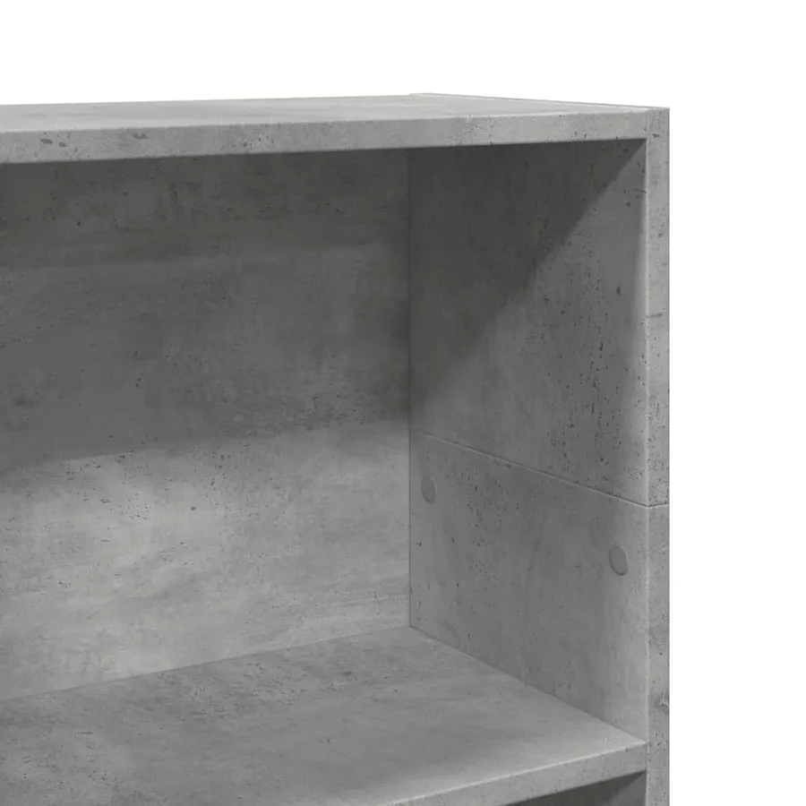 Bibliothèque gris béton 40x24x109 cm bois d'ingénierie - 7