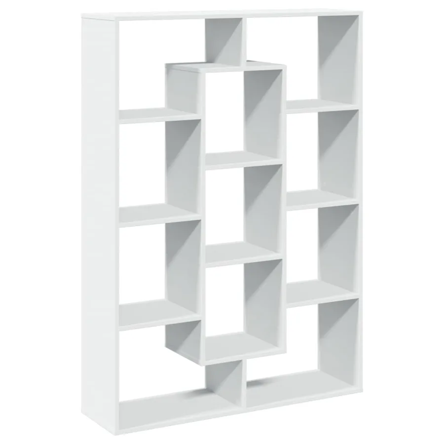 Bibliothèque blanc 102x29x143 cm bois d'ingénierie - 7