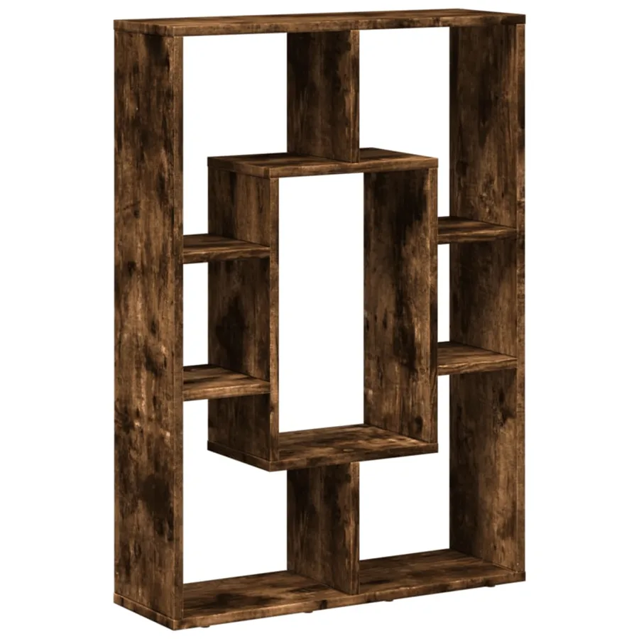 Bibliothèque chêne fumé 63x20x90 cm bois d'ingénierie - 7