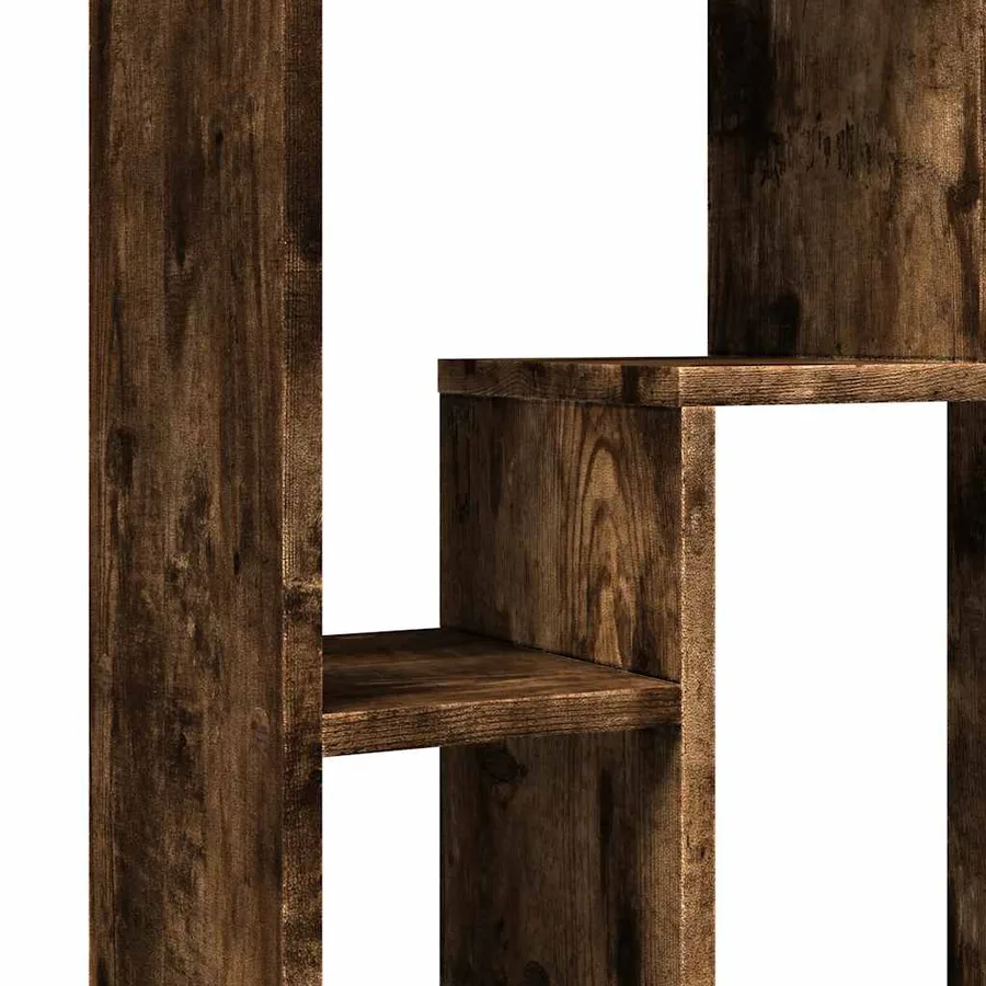 Bibliothèque chêne fumé 63x20x90 cm bois d'ingénierie - 9
