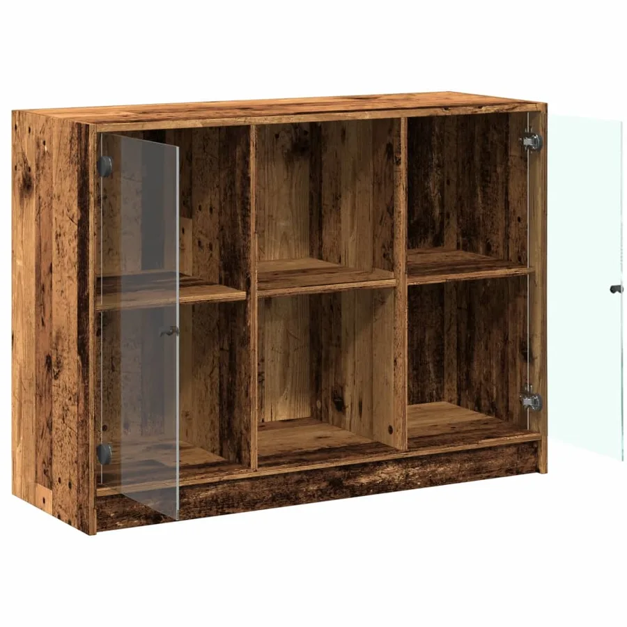 Buffet vieux bois 102x37x75,5 cm bois d'ingénierie - 7