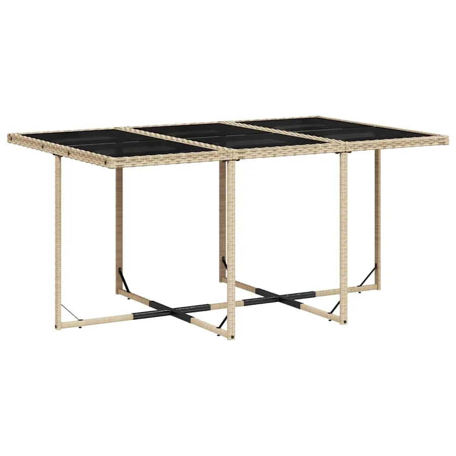 Ensemble à manger de jardin et coussins 11 pcs mélange beige - 4