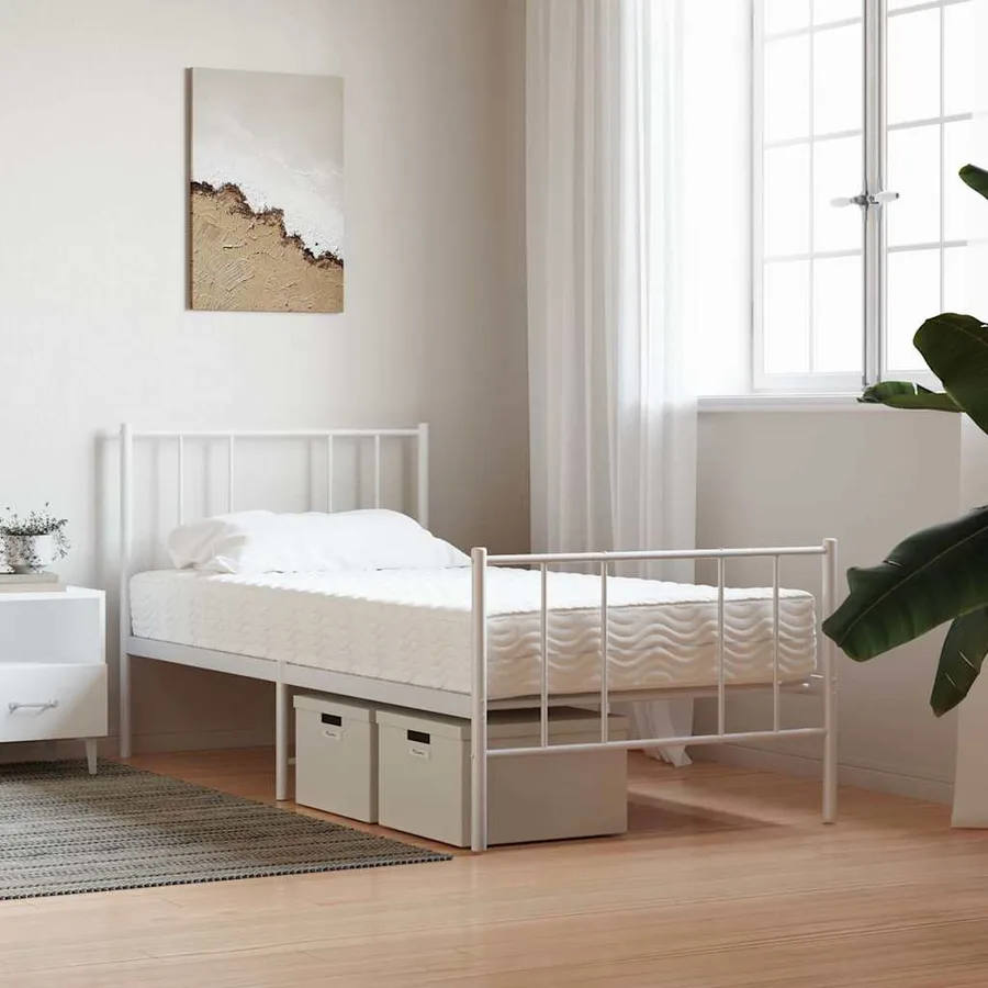 Matelas en mousse blanc 80x210 cm dureté H2 H3 - 2