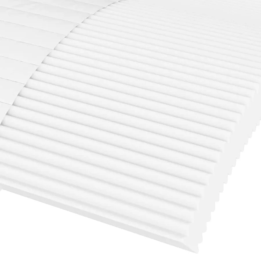 Matelas en mousse blanc 80x210 cm dureté H2 H3 - 6