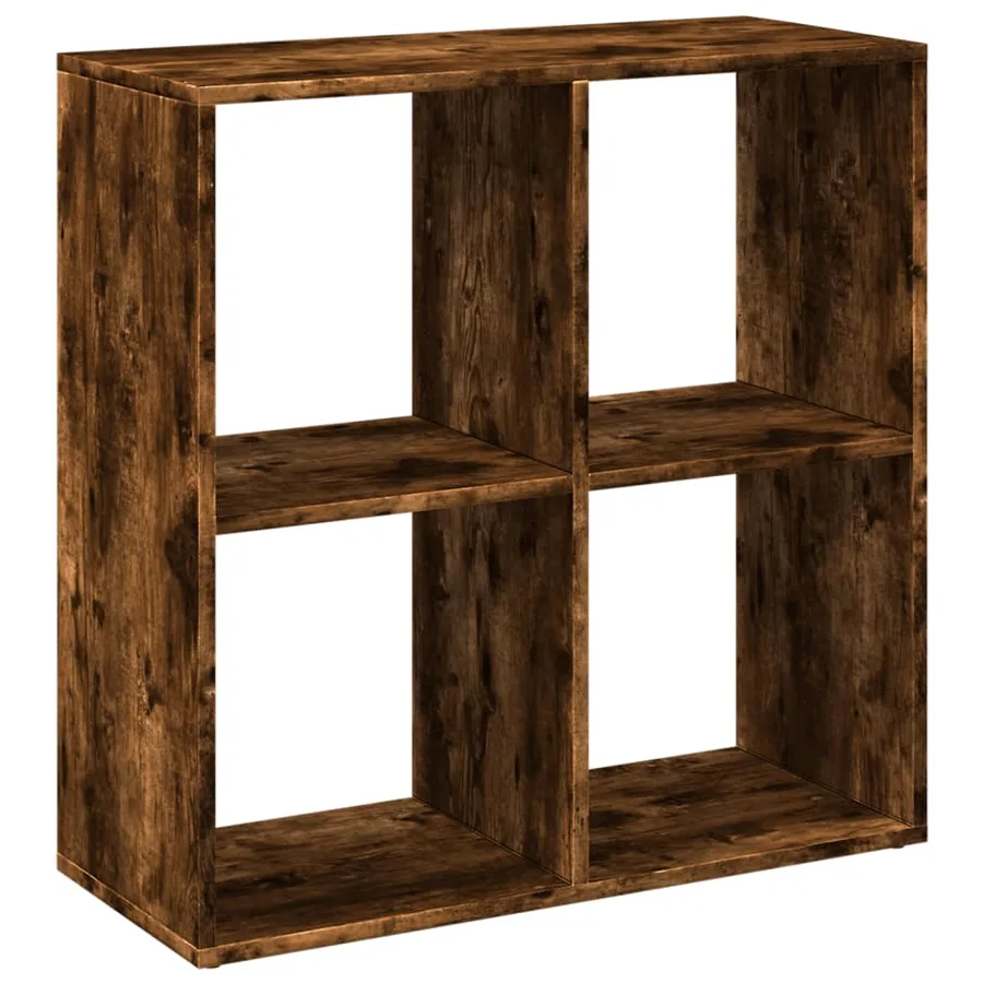 Étagère séparatrice de pièce chêne fumé 69,5x29x69,5 cm - 2